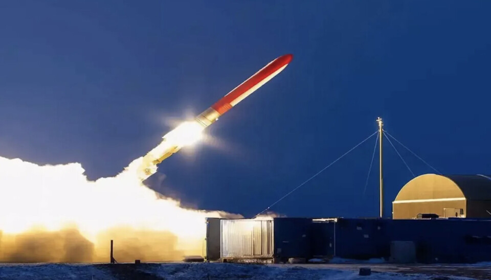 A launch of the Burevestnik nuclear-powered, nuclear-capable cruise missile from the Pankovo test-site at Novaya Zemlya.