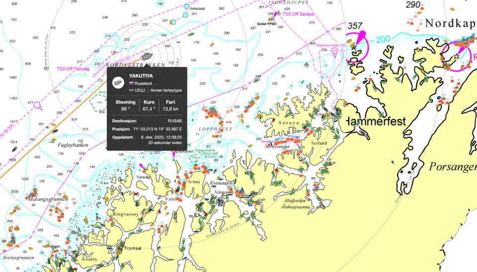 The Yakutia sailed through the Norwegian Sea on December 9 after repairs in St. Petersburg. The ship will sail to the Gulf of Ob where it will provide escort through thick sea ice.