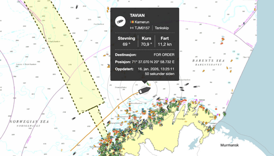 Tanker 'Tavian' is operating under fake IMO number. On January 16, 2026 the ship sailed in the Barents Sea en route to Murmansk.