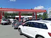 A queue at a gas station in Karelia