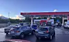 Queue at a gas station in Apatity