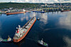 The Capesize vessel Hampton Bay in the port of Murmansk