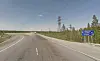 Turning onto the ring road in Olenegorsk